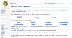 Desktop Screenshot of coppermind.net